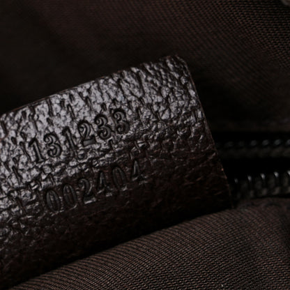 Gucci GG Monogram Large Web Handle Vertical Tote Dark Brown 7 of 17