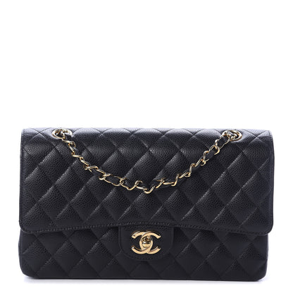 Chanel Caviar Quilted Medium Double Flap Black 1 of 8