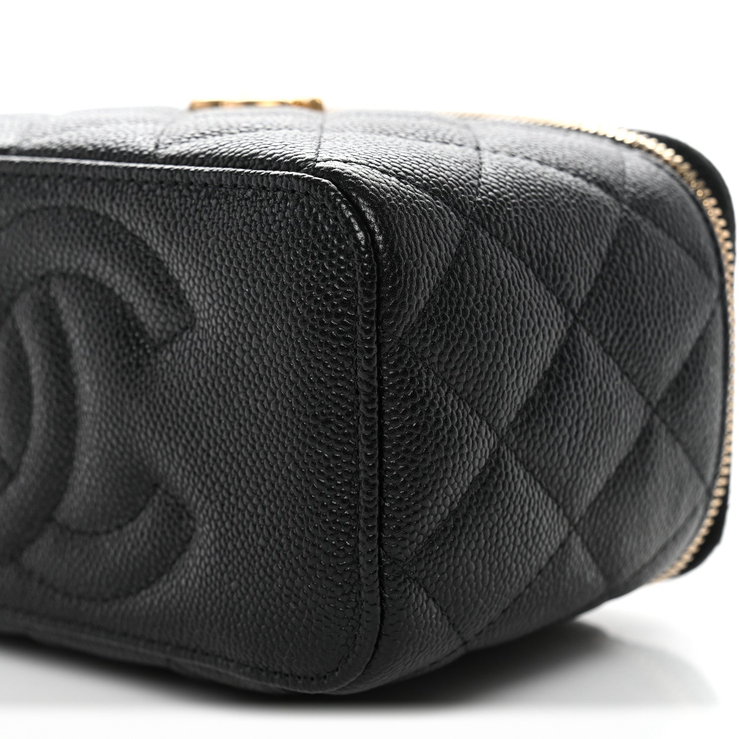Chanel Caviar Quilted Sweetheart Vanity Case Black 11 of 12