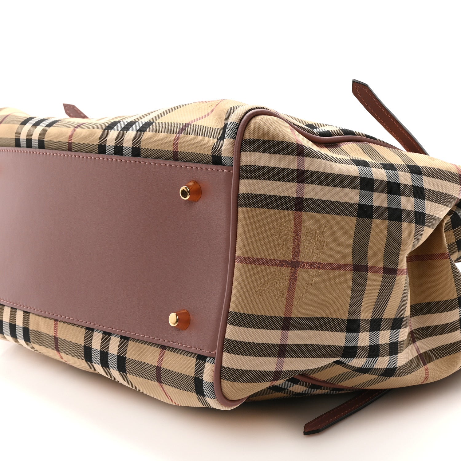 Burberry Horseferry Check Small Canterbury Tote Antique Rose 11 of 11