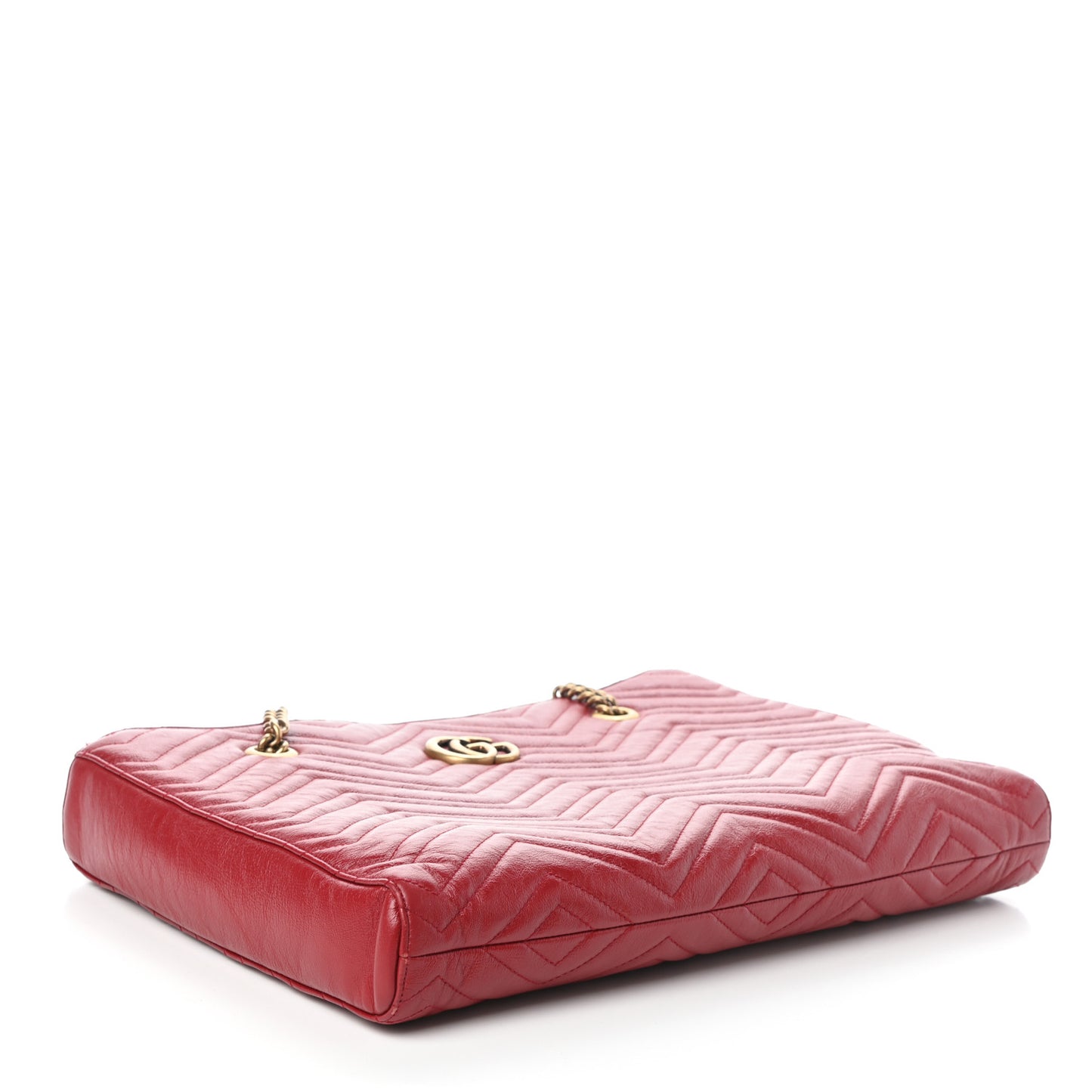 Azalea Calfskin Matelasse Medium GG Marmont Slim Tote Romantic Cerise