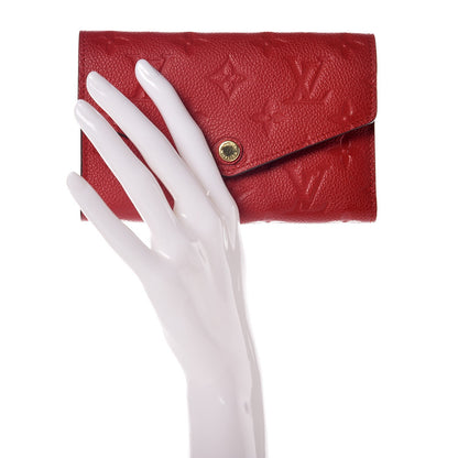Louis Vuitton Empreinte Compact Curieuse Wallet Cherry 2 of 8