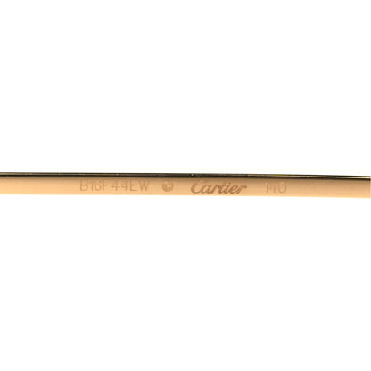 Cartier Metal Santos De Cartier Square Sunglasses CT0297S Gold 5 of 7