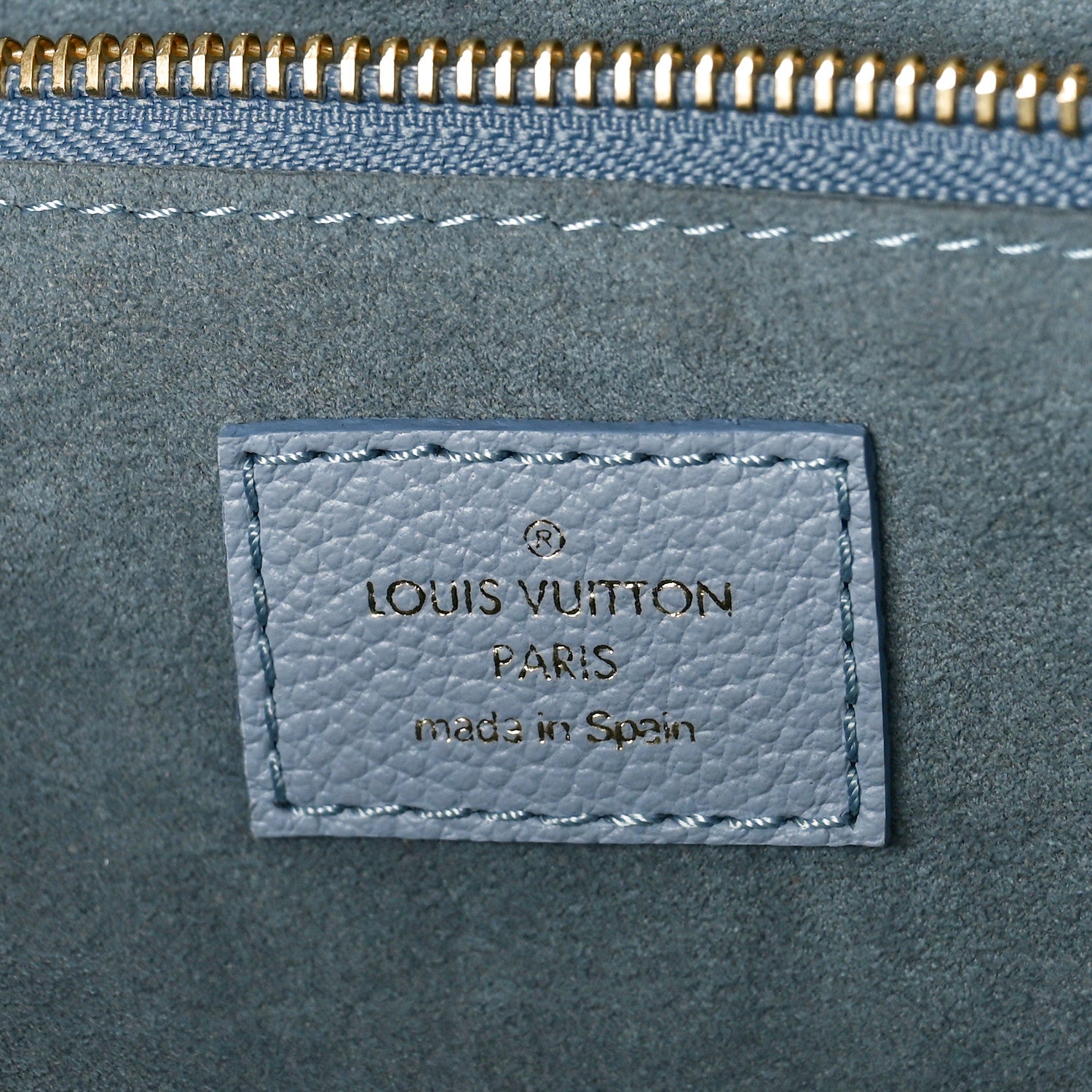 Louis Vuitton Empreinte Monogram Giant Neverfull MM Blue Hour 7 of 10