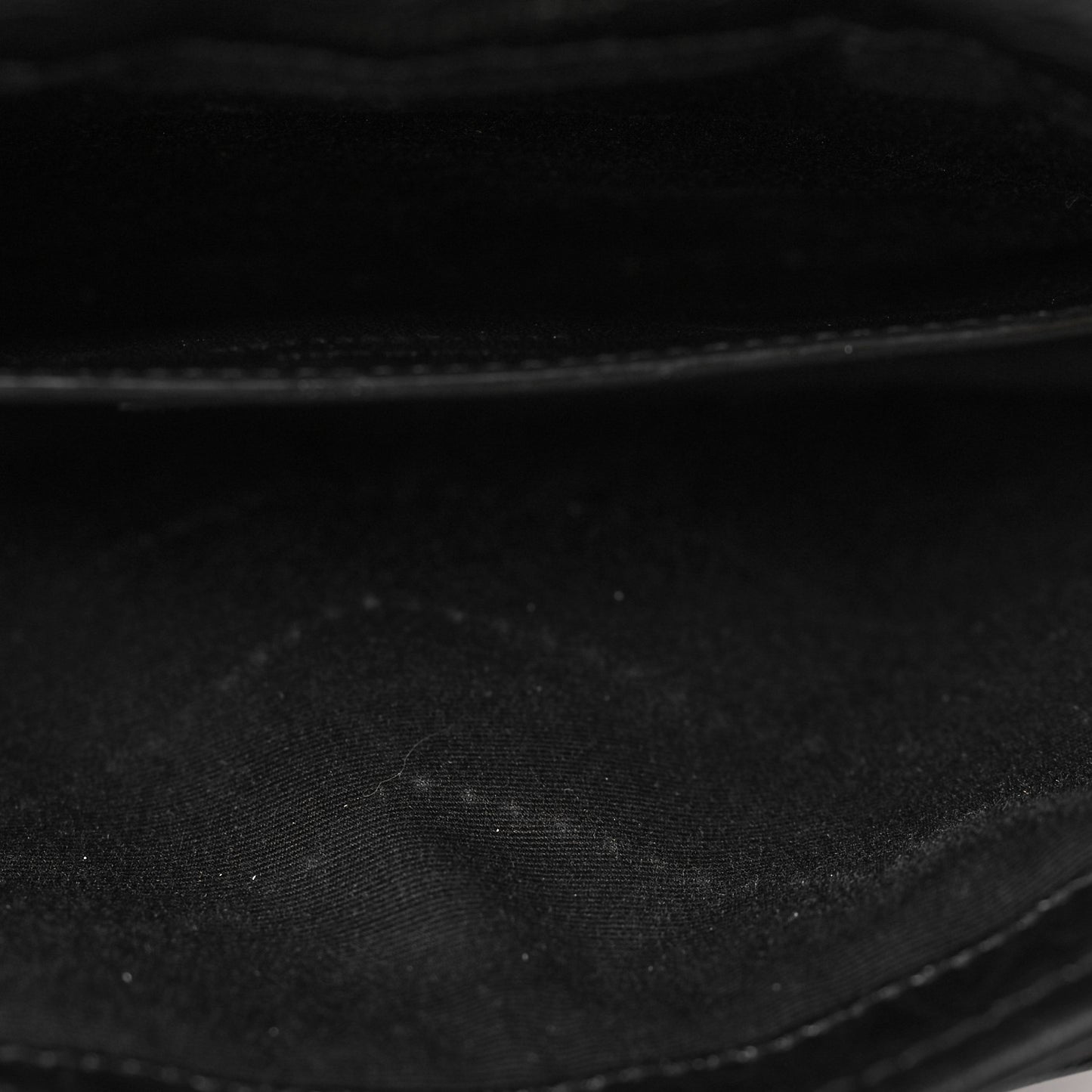 Crinkled Calfskin Matelasse Monogram Baby Niki Chain Satchel Black