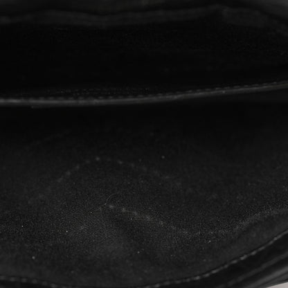 Saint Laurent Crinkled Calfskin Matelasse Monogram Baby Niki Chain Satchel Black 7 of 7