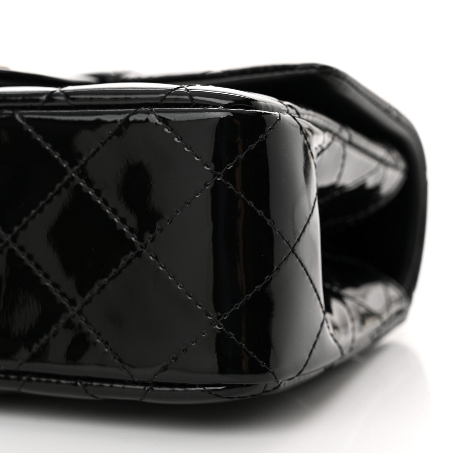 Chanel Patent Quilted Mini Top Handle Rectangular Flap Black 10 of 11