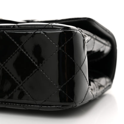 Chanel Patent Quilted Mini Top Handle Rectangular Flap Black 10 of 11