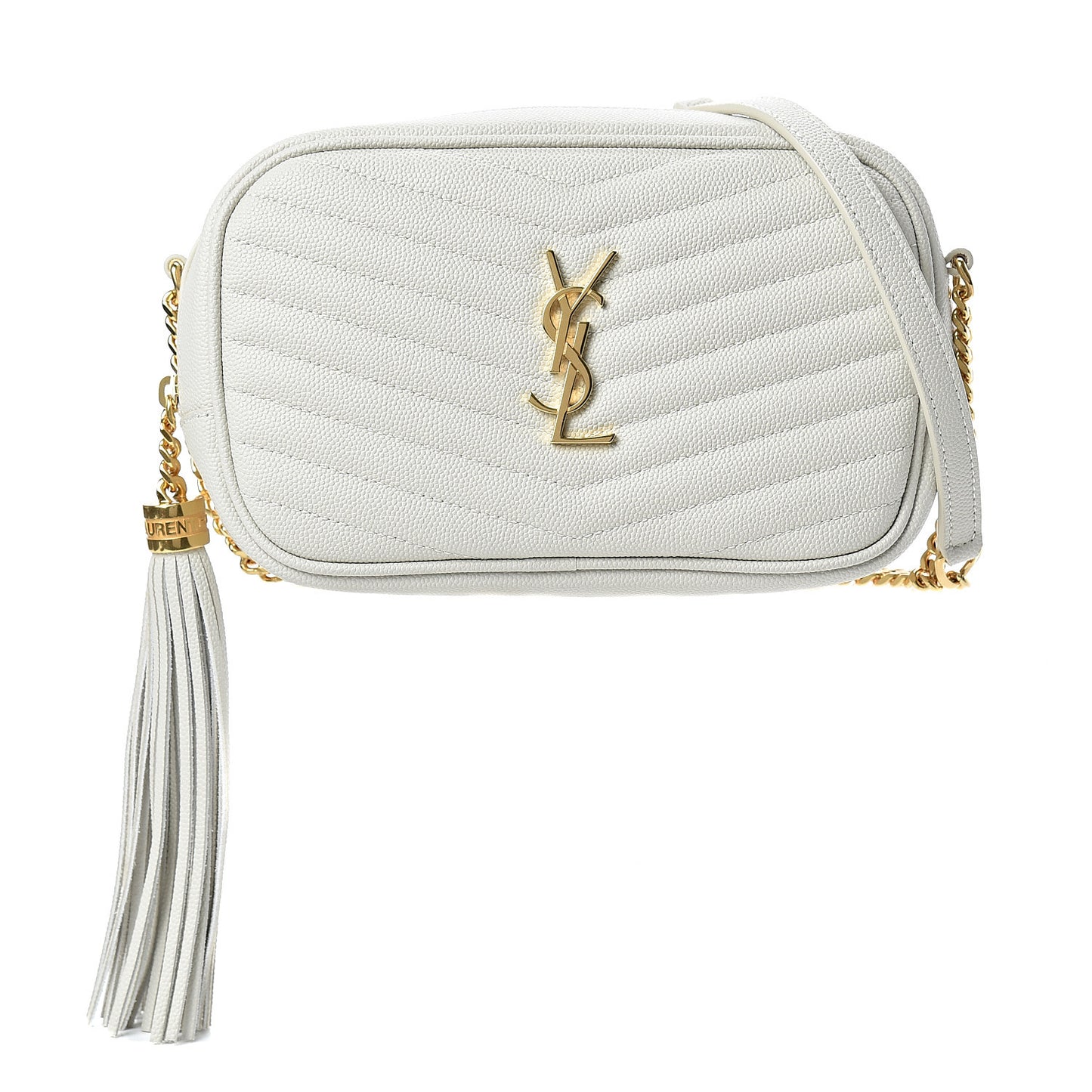 Grain De Poudre Matelasse Monogram Mini Lou Camera Bag Crema Soft