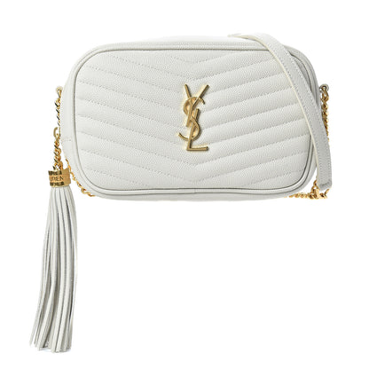 Saint Laurent Grain De Poudre Matelasse Monogram Mini Lou Camera Bag Crema Soft 1 of 11