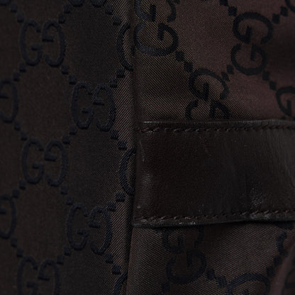 Gucci Nylon Monogram Extra Large Hobo Dark Brown 15 of 15