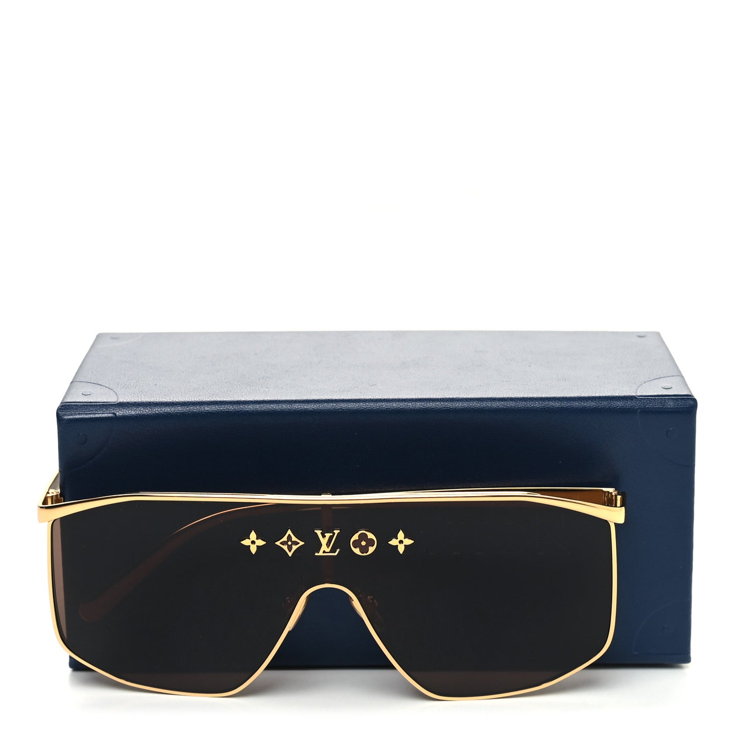 Metal LV Golden Mask Sunglasses Z1717U Gold