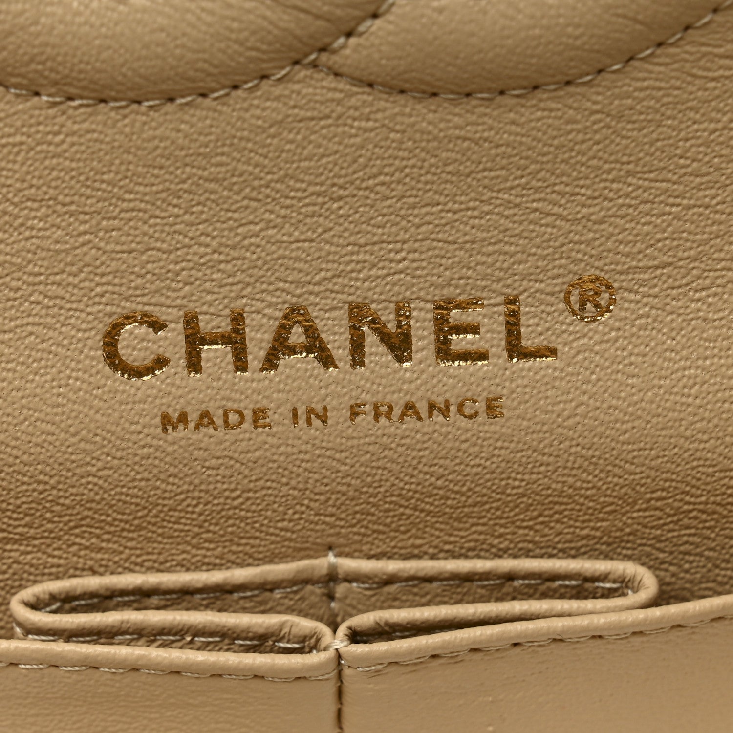 Chanel Caviar Quilted Medium Double Flap Beige 6 of 10