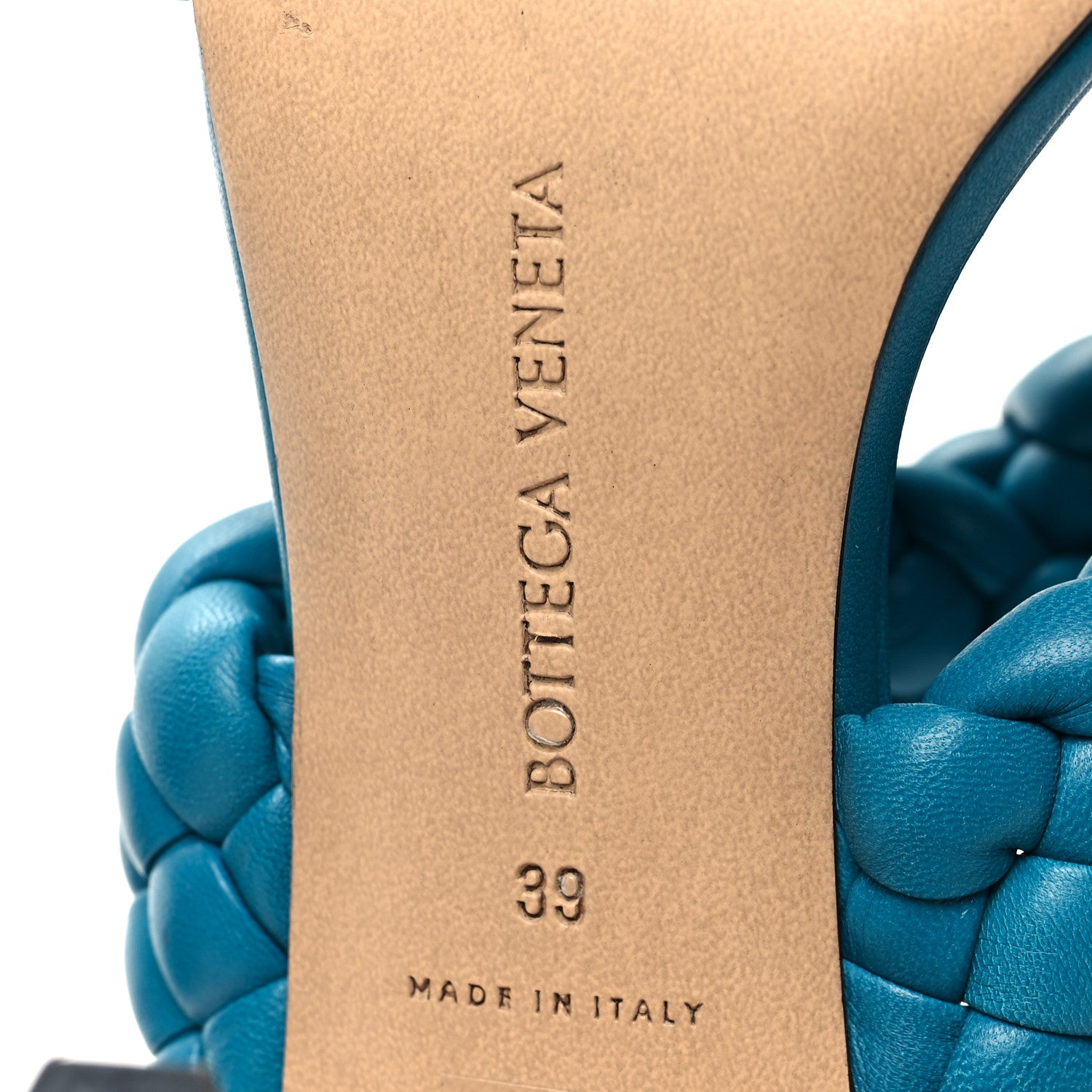 Bottega Veneta Nappa Twisted Padded Intrecciato Curve Slide Sandals 39 Bleuette 6 of 8