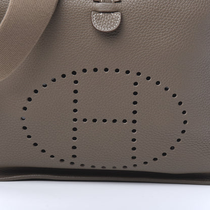 Hermes Taurillon Clemence Evelyne III PM Etoupe 9 of 9