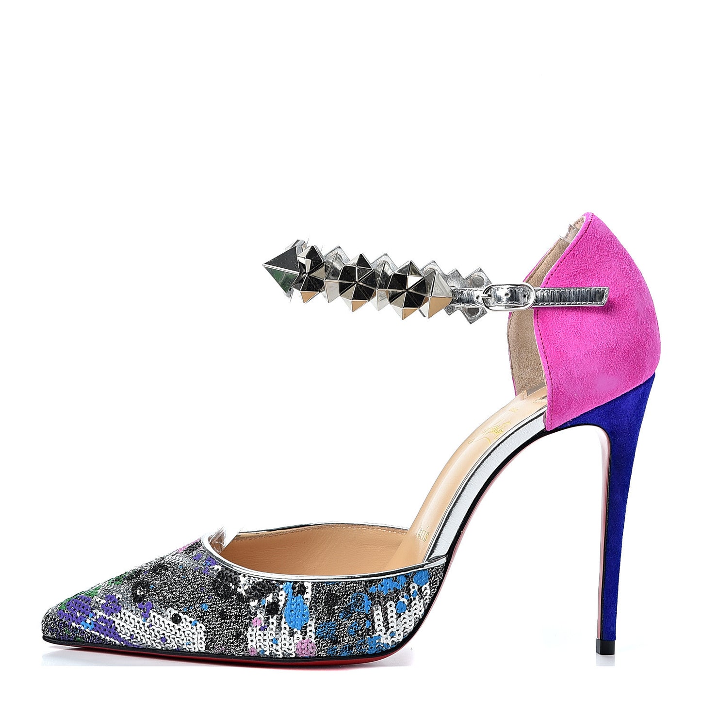 Specchio Brosse Paillettes Planet Chic 100 Pump 37 Version Multicolor