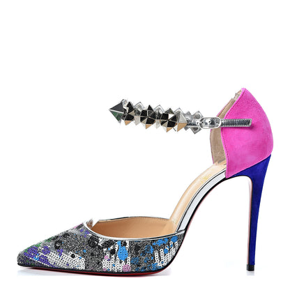 Christian Louboutin Specchio Brosse Paillettes Planet Chic 100 Pump 37 Version Multicolor 1 of 8