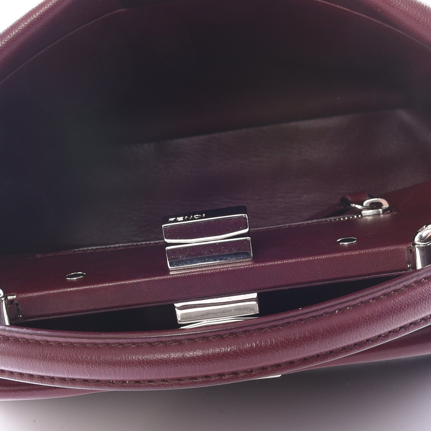 Nappa Mini Peekaboo Iconic Satchel Bordeaux