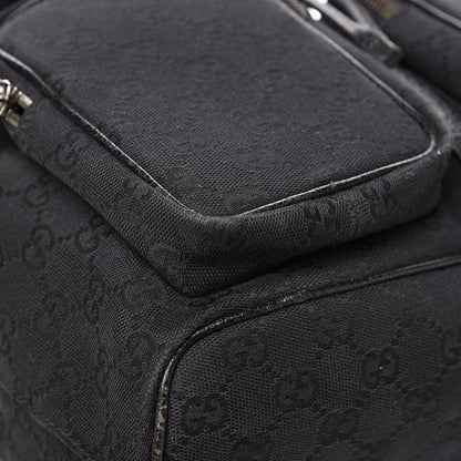Gucci GG Monogram Single Buckle Backpack Black 9 of 14