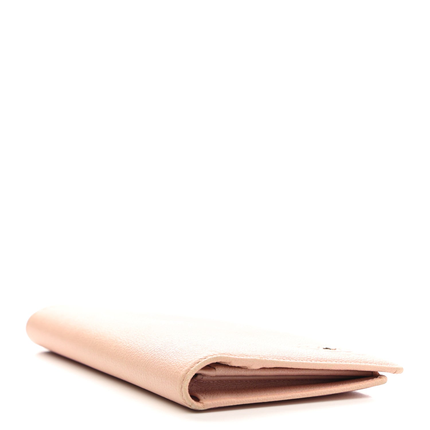 Chanel Goatskin Camellia Yen Wallet Pink 4 of 7