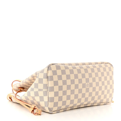 Louis Vuitton Damier Azur Neo Neverfull MM Rose Ballerine 5 of 11