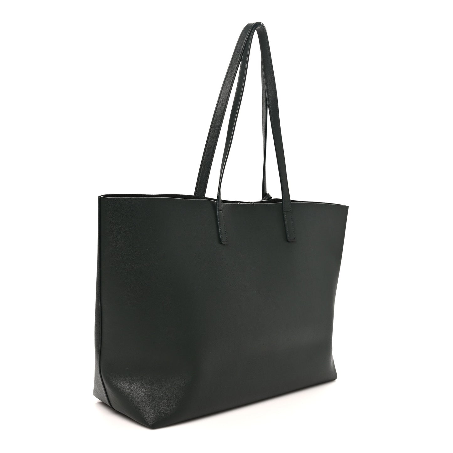 Calfskin Large Shopping Tote Dark Green