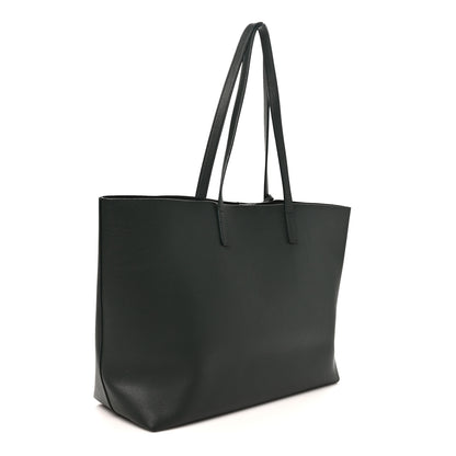 Saint Laurent Calfskin Large Shopping Tote Dark Green 4 of 11