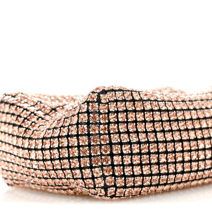 Alexander Wang Mesh Crystal Rhinestone Mini Heiress Pouch Faded Neon Orange 8 of 10