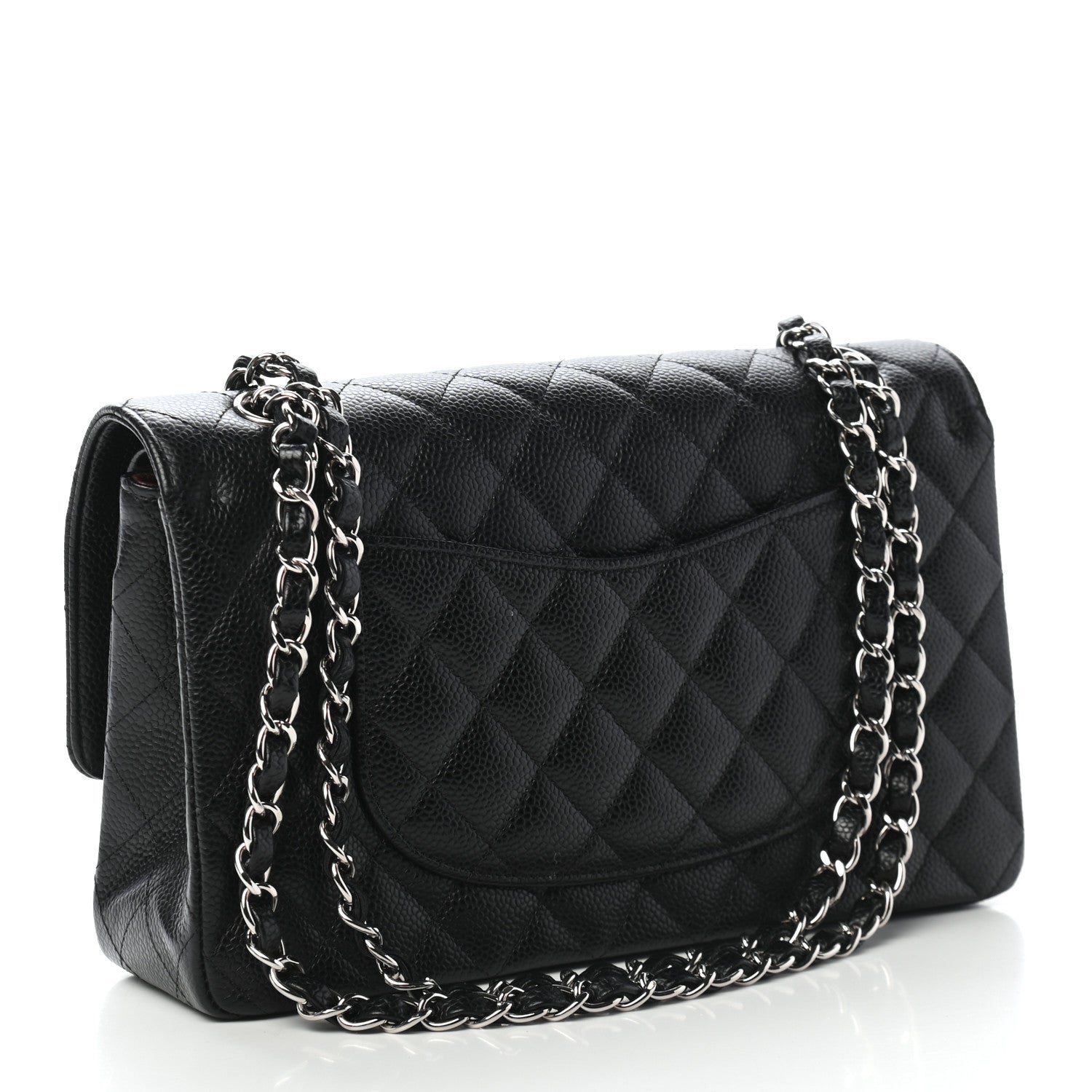 Chanel Caviar Quilted Medium Double Flap Black 3 of 9