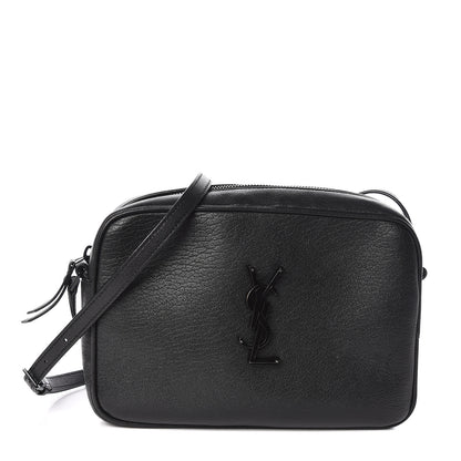 Saint Laurent Smooth Calfskin Monogram Lou Camera Bag Black 1 of 12