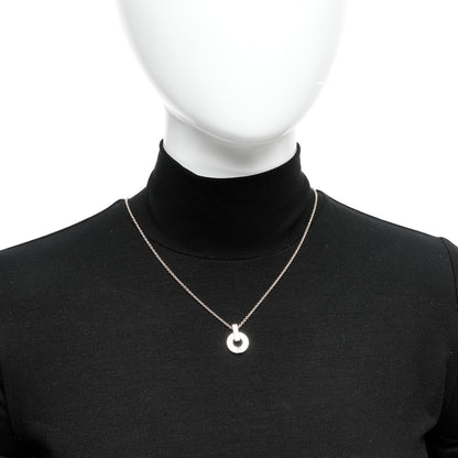 Bulgari 18K Rose Gold Diamond Mother of Pearl Openwork Pendant Necklace 2 of 7