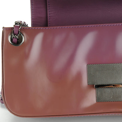 Chanel Glazed Calfskin Stitched Accordion Flap Pink 2 of 15