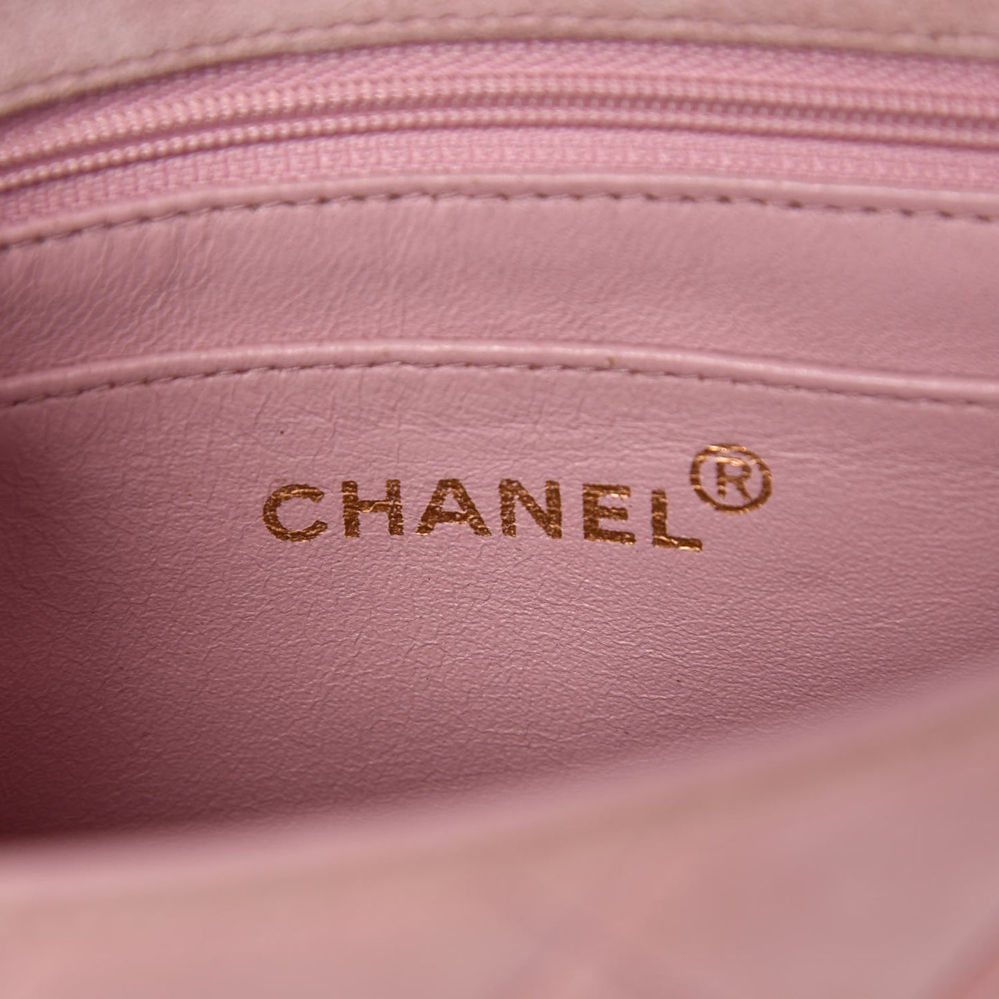 Suede Quilted Mini Flap Pink