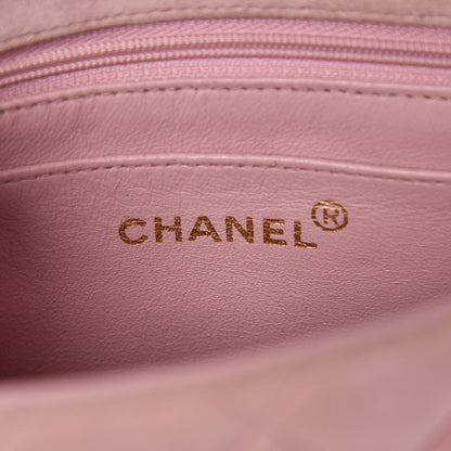 Chanel Suede Quilted Mini Flap Pink 6 of 11