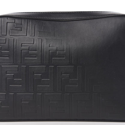 Fendi Vitello Grace FF Gradient Embossed Medium Camera Case Black 11 of 11