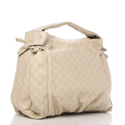 Gucci Guccissima Medium Hysteria Tote Ivory 3 of 10