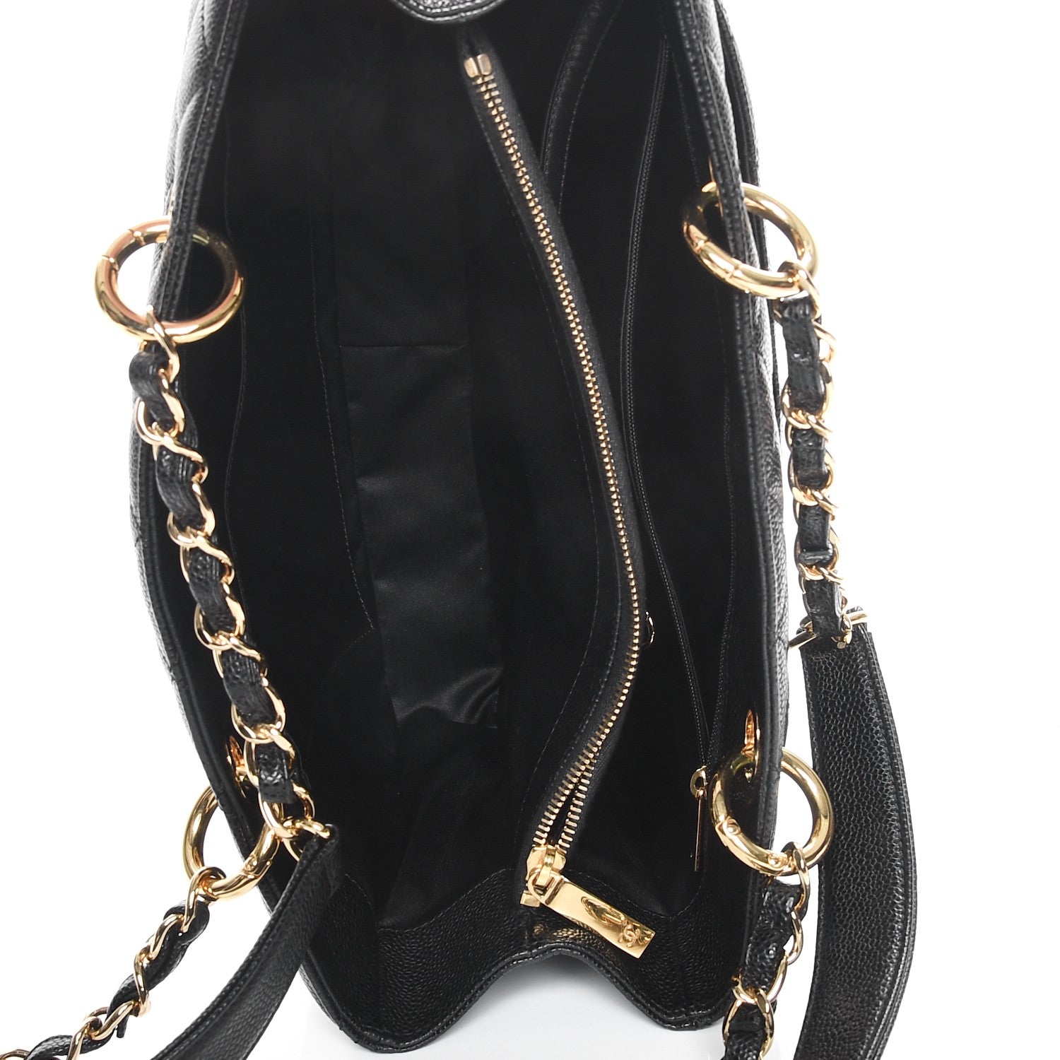 Chanel Caviar Quilted Grand Shopping Tote GST Black 5 of 7