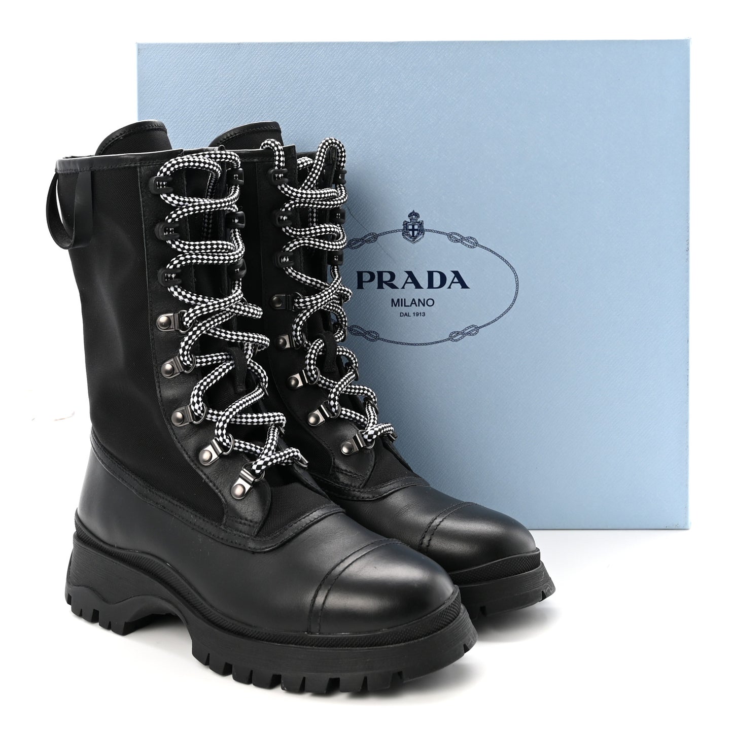 Vitello Montana Neoprene Combat Boots 36 Black