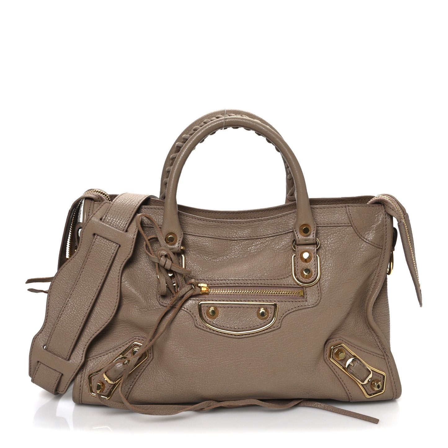 Chevre Gold Metallic Edge Hardware S City Rose Des Sables