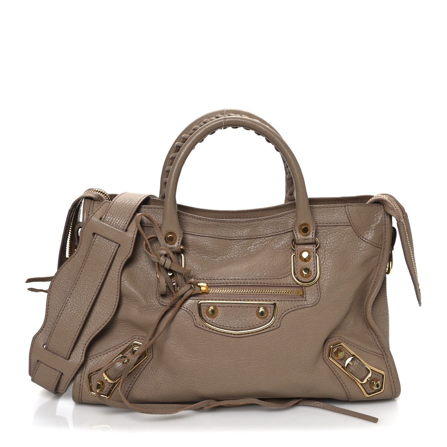 Balenciaga Chevre Gold Metallic Edge Hardware S City Rose Des Sables 1 of 15