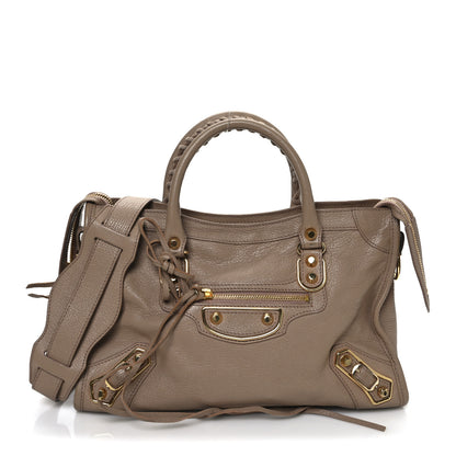 Balenciaga Chevre Gold Metallic Edge Hardware S City Rose Des Sables 1 of 15