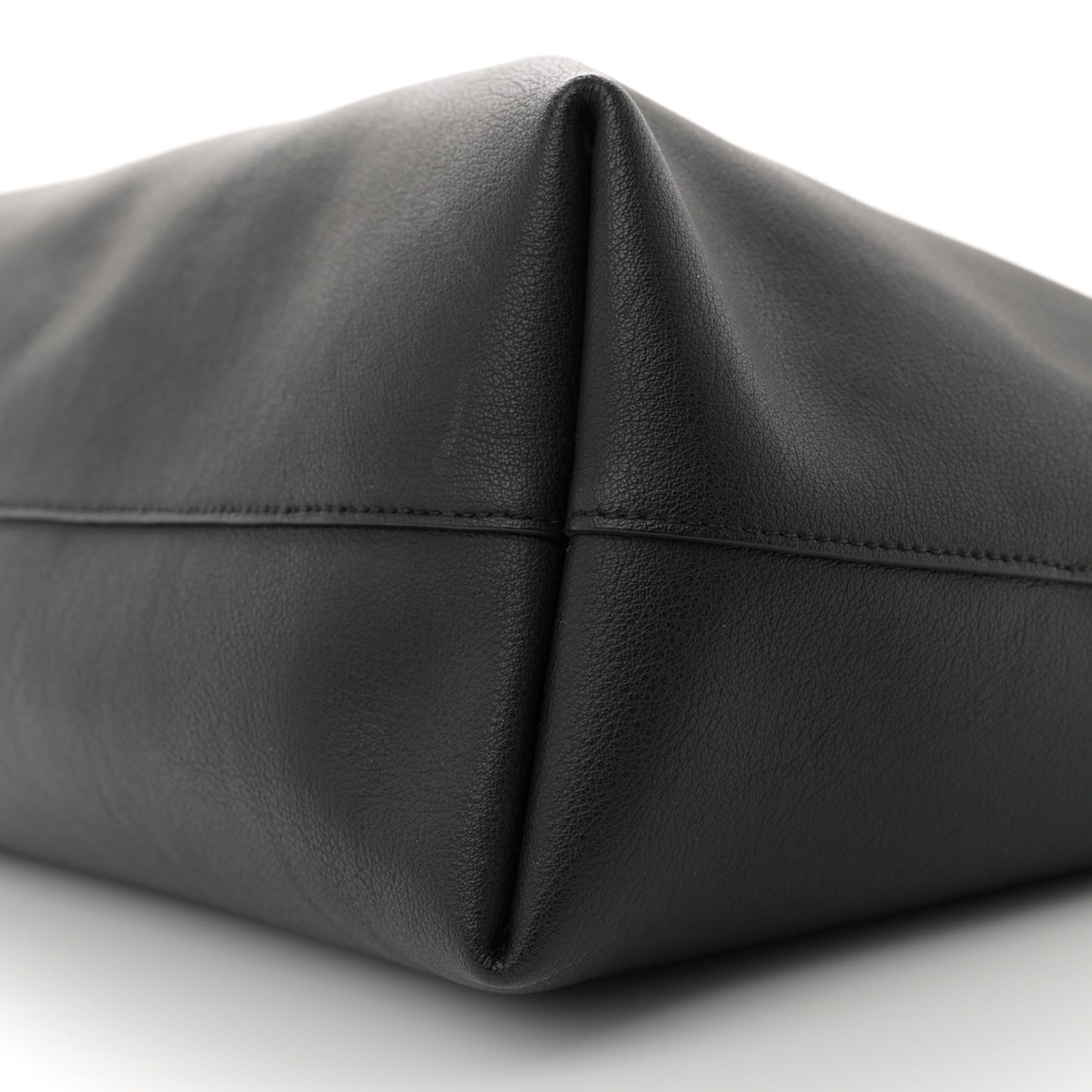 Calfskin Large Shopping Tote Black