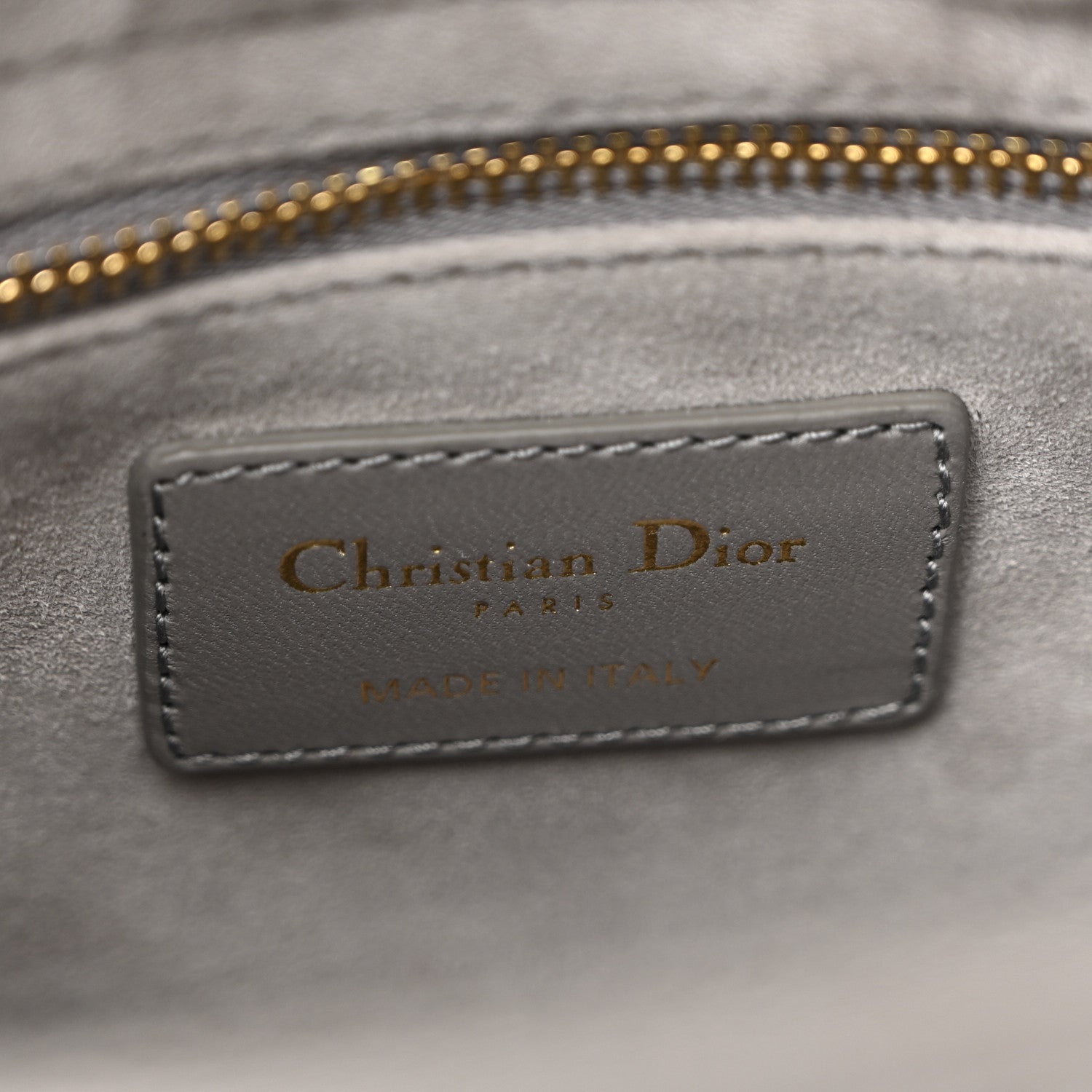 Christian Dior Lambskin Cannage Small My ABCDior Lady Dior Grey 6 of 12
