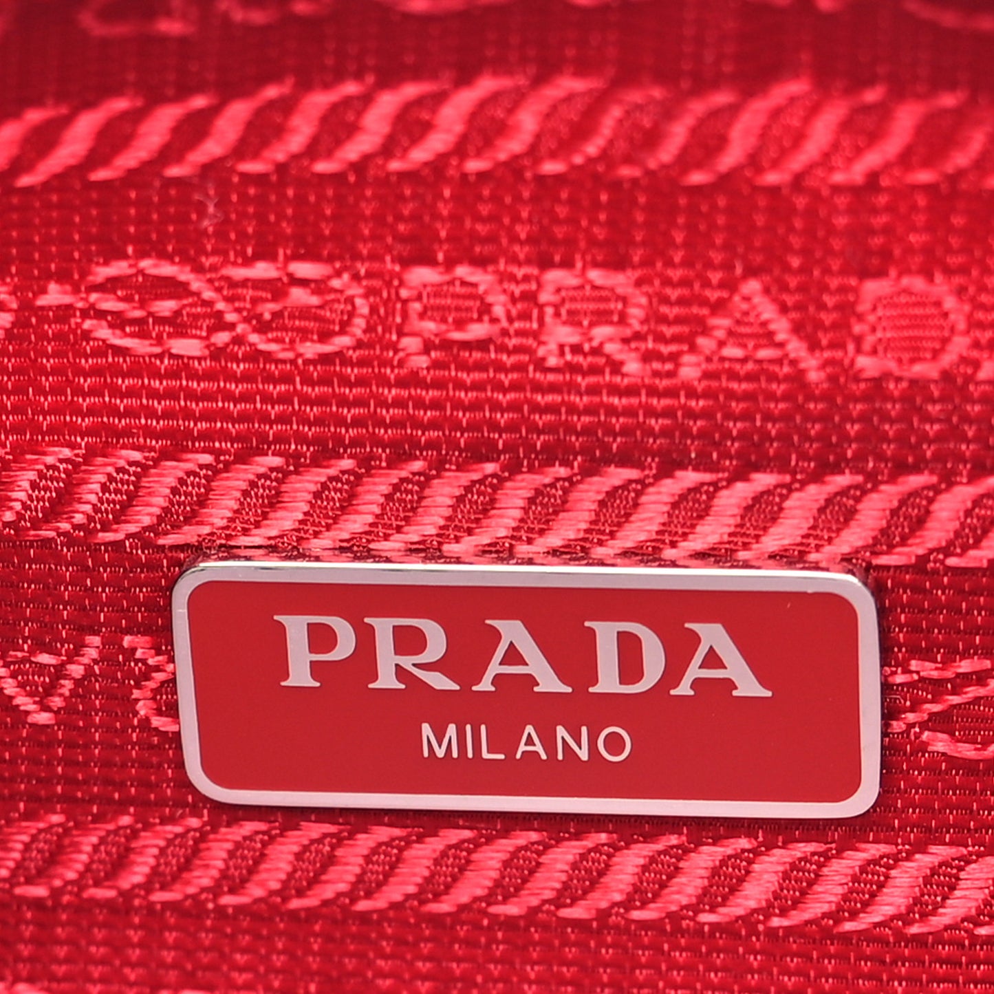Tessuto Nylon Mini Re-Edition 2000 Bag Rosso
