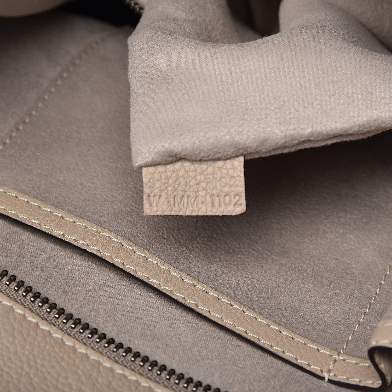 Celine Drummed Calfskin Mini Luggage Dune 8 of 12