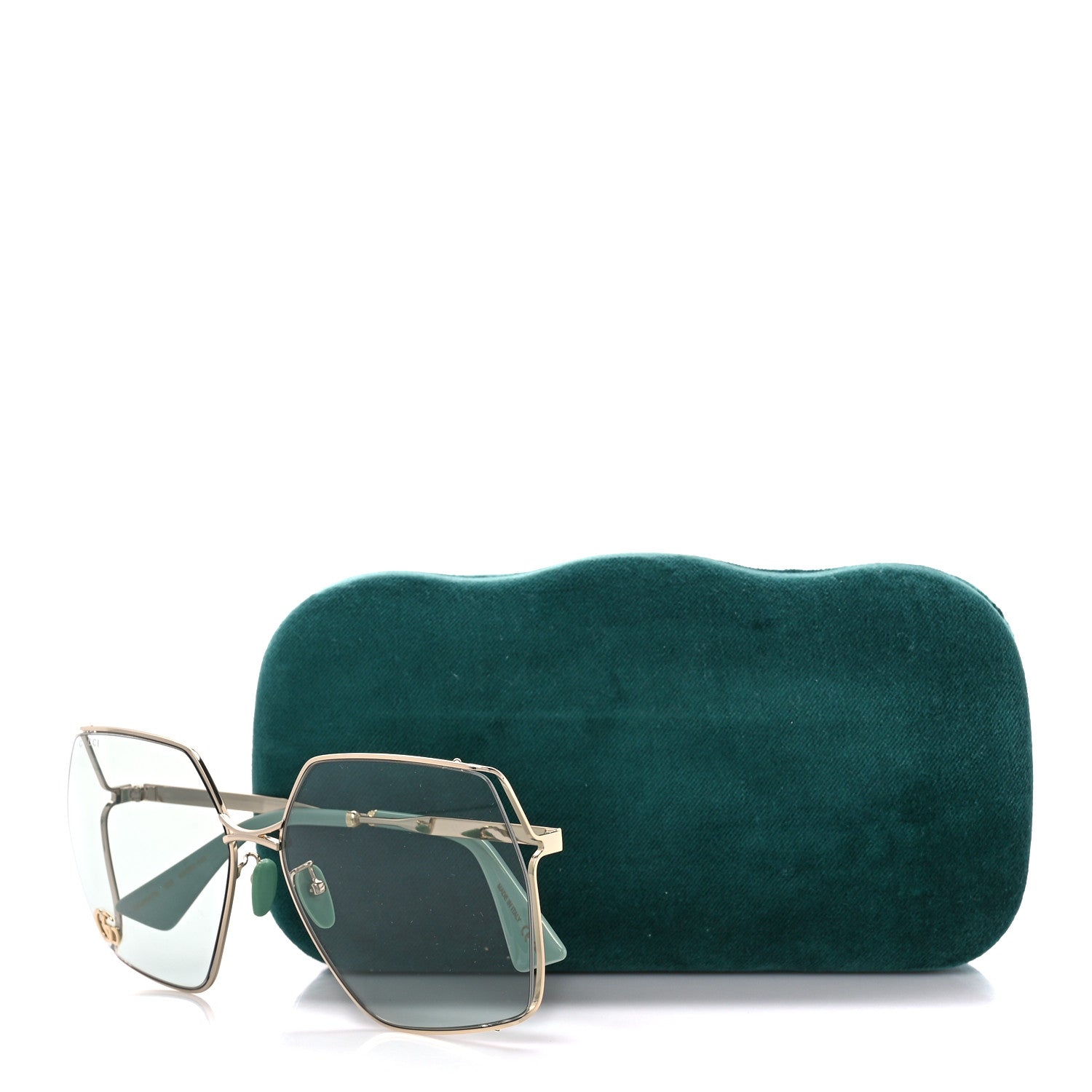 Gucci Metal Sunglasses GG0817S Green 8 of 8