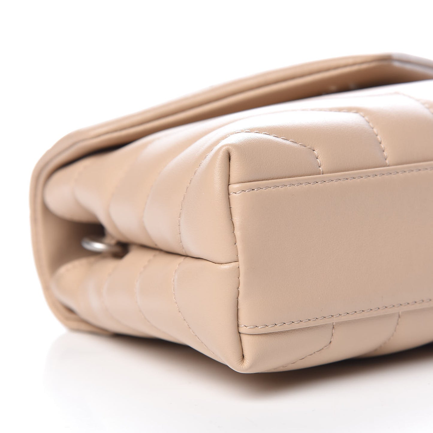 Calfskin Y Quilted Monogram Toy Loulou Satchel Nude Powder