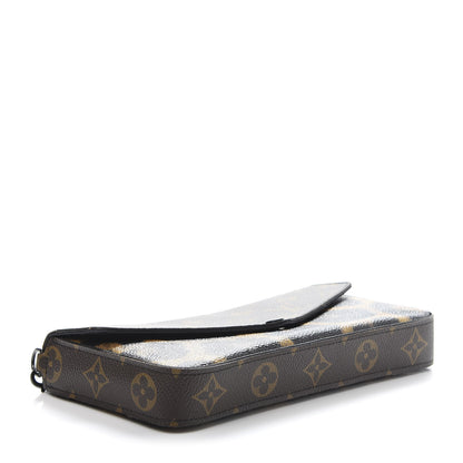 Louis Vuitton Monogram Animal Print Pochette Felicie Chain Wallet 4 of 13