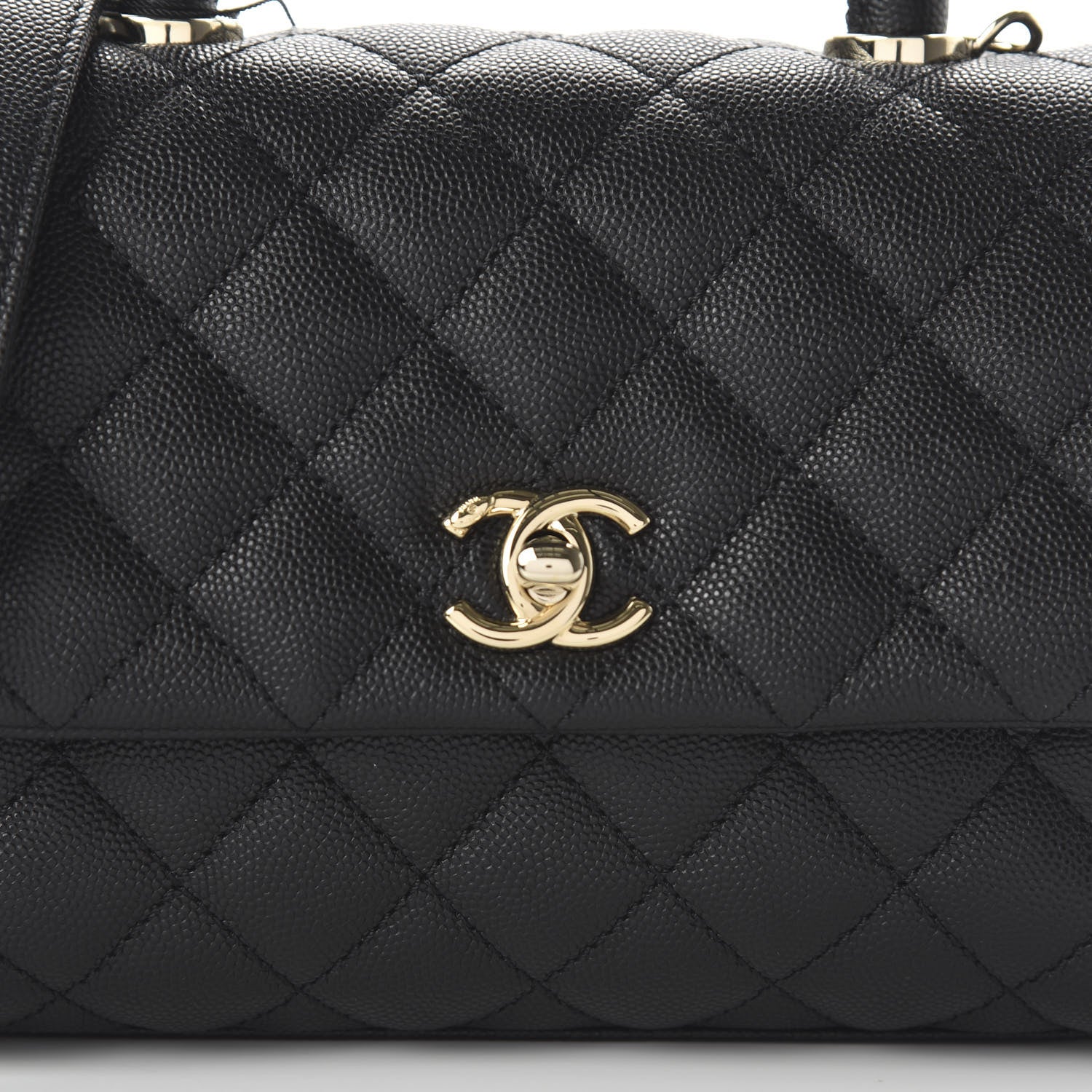 Chanel Caviar Quilted Mini Coco Handle Flap Black 10 of 11