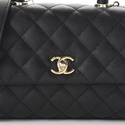 Chanel Caviar Quilted Mini Coco Handle Flap Black 10 of 11